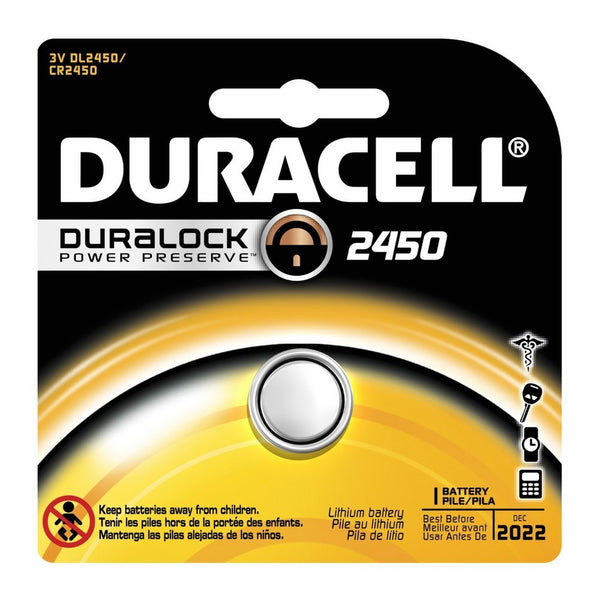 Duracell DL2450BPK Home Medical Battery 3 Volt Lithium