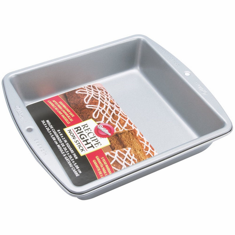 Wilton 2105-956 Recipe Right 8 Inch Square Pan