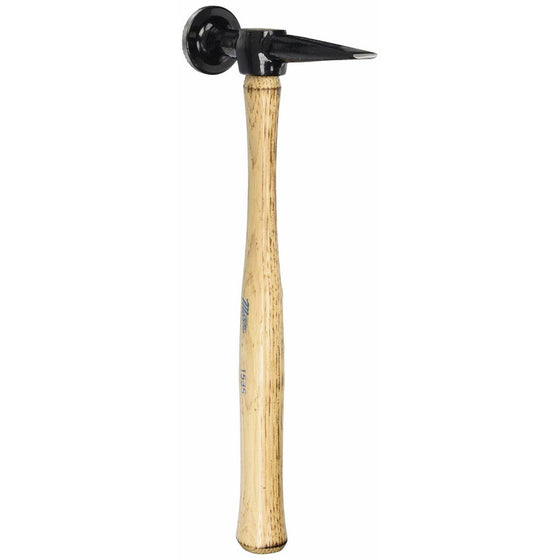 Martin 153S Cross Chisel Shrinking Hammer, Wood handle, Flat Round face 1 9/16", Chisel 3", Weight .85 pounds