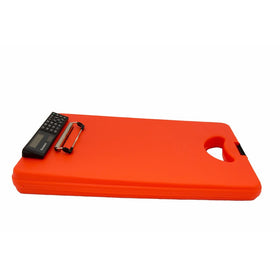 Saunders DeskMate II Plastic Storage Clipboard with Calculator, Letter Size 8.5 inch x 12 inch, Orange (00543)