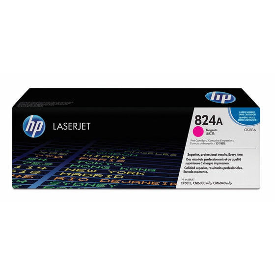 HP 824A (CB383A) Magenta Original Toner Cartridge for HP Color LaserJet CP6015 CM6030 CM6040