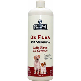 Natural Chemistry DeFlea Ready to Use Flea & Tick Shampoo for Dogs and Puppies 33.8oz