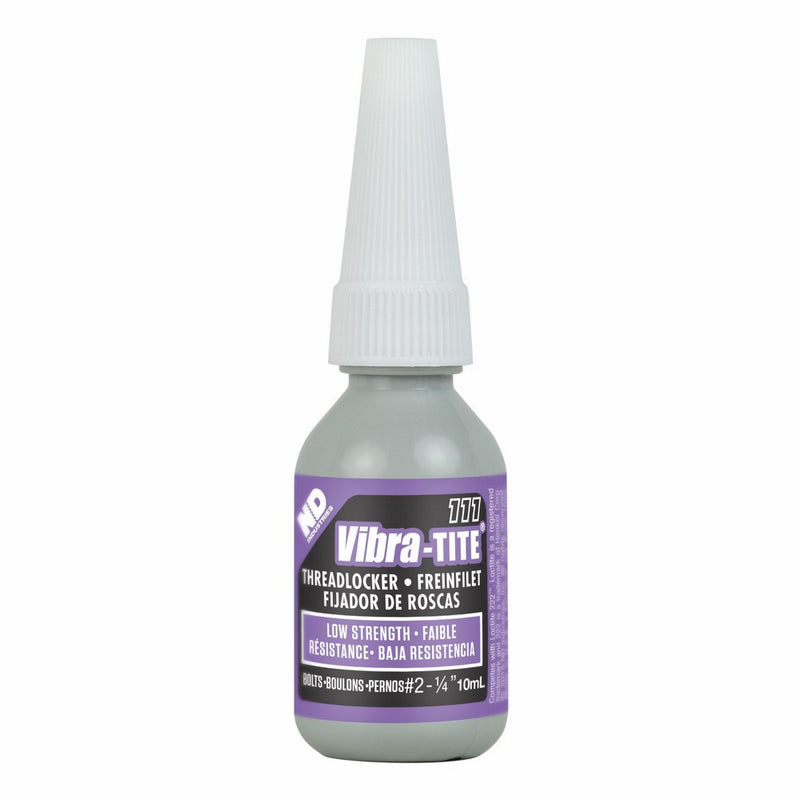 Vibra-TITE 111 Low Strength Removable Anaerobic Threadlocker, 10ml Bottle, Purple