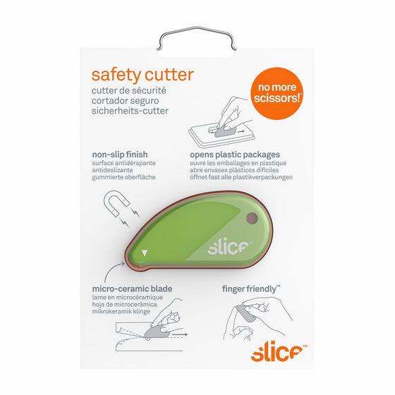 Slice 00100 Ceramic Blade Safety Cutter, Green