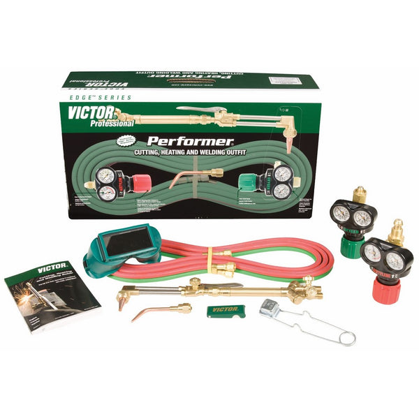 Victor Technologies 0384-2045 Performer Medium Duty Cutting System, Acetylene Gas Service, ESS3-15-510 Fuel Gas Regulator