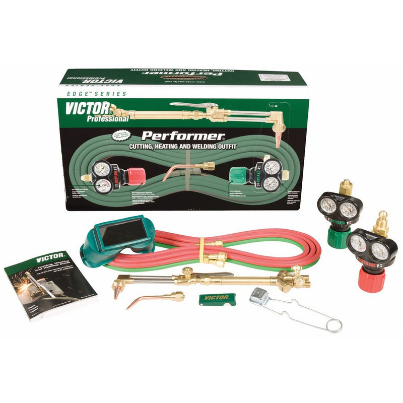 Victor Technologies 0384-2045 Performer Medium Duty Cutting System, Acetylene Gas Service, ESS3-15-510 Fuel Gas Regulator