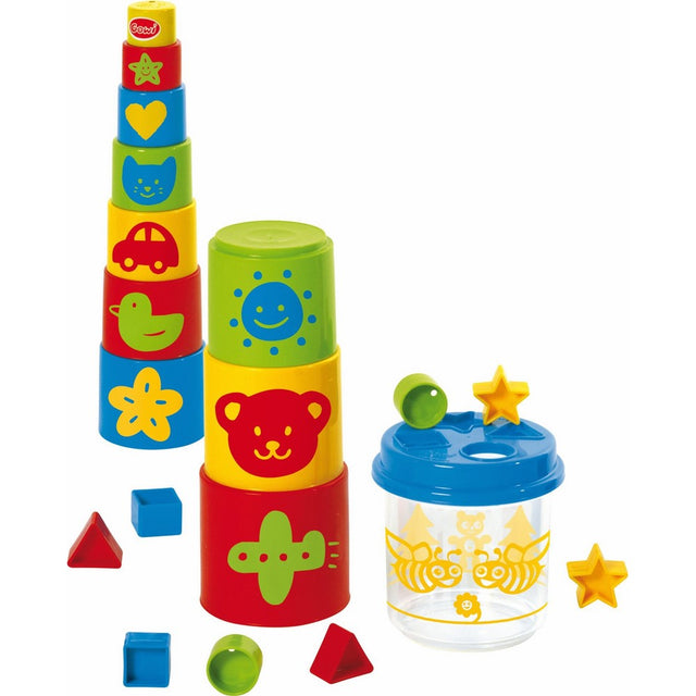 Gowi Toys 20 pc. Puzzle Box and Stacking Tower Combo
