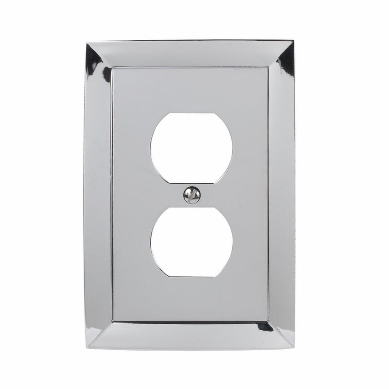 AmerTac 61DCH Amerelle Studio 1 Duplex Outlet Wallplate, Polished Chrome Cast
