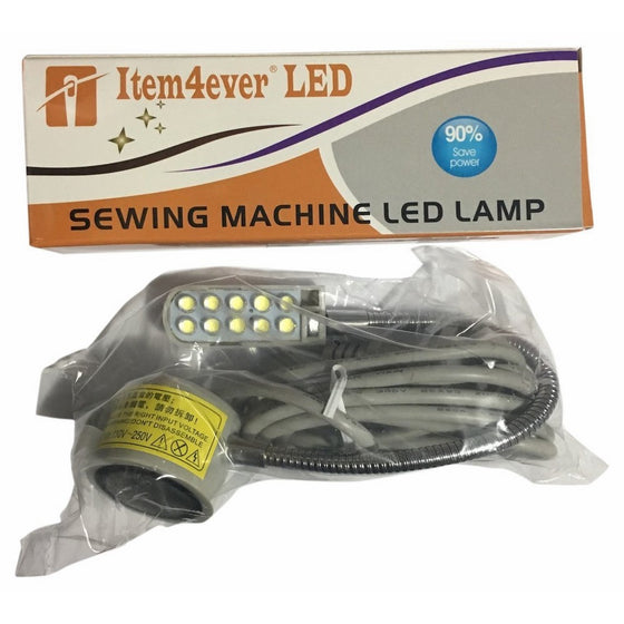 item4ever 110V 10-LED Magnetic Base Working Lamp, White