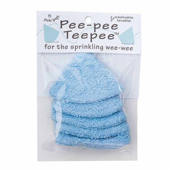 Pee-pee Teepee Terry Blue - Cello Bag,5 pack