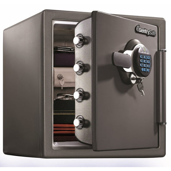 SentrySafe Fire Resistant and Water Resistant Safe, Advanced Protection for the Irreplaceable, 1.23 Cubic Feet, SFW123GDC