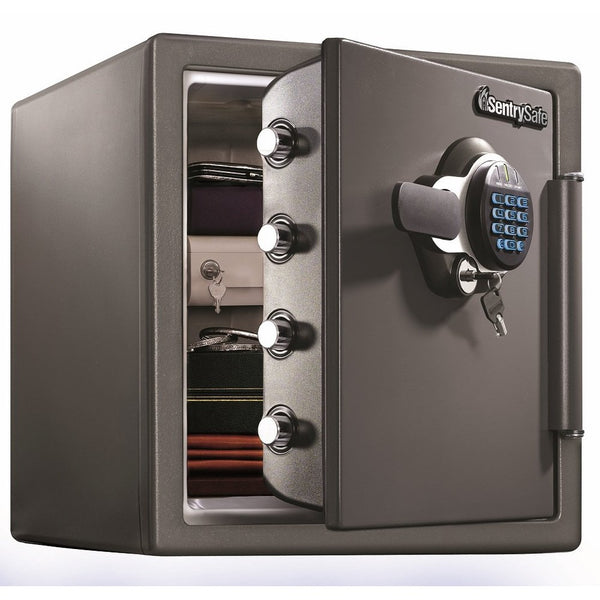 SentrySafe Fire Resistant and Water Resistant Safe, Advanced Protection for the Irreplaceable, 1.23 Cubic Feet, SFW123GDC