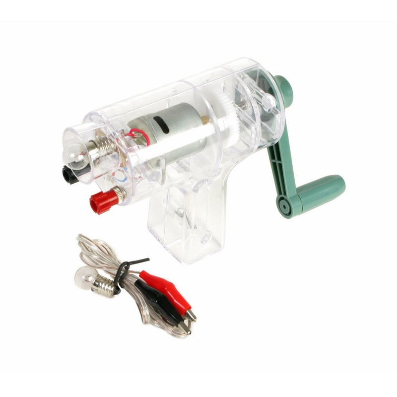 American Educational 7-1853 DC Crank Generator, 6-1/2" Length x 2-1/2" Width x 4-1/2" Height