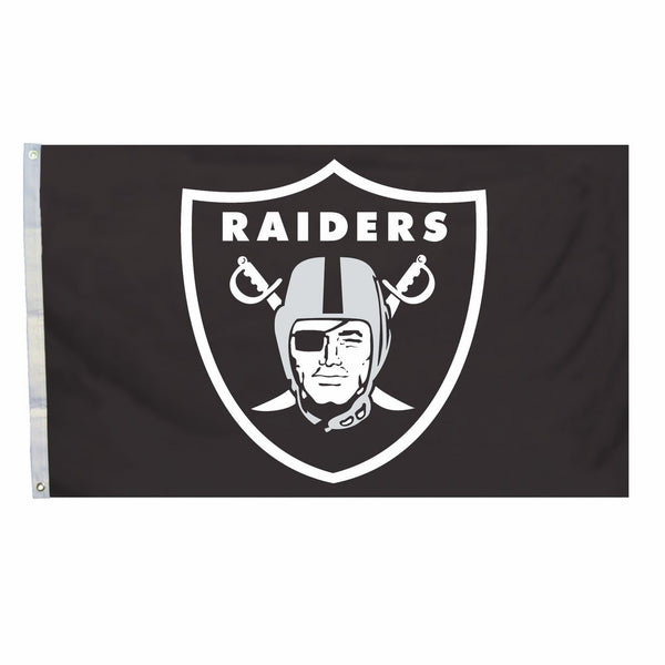 NFL Oakland Raiders Logo Only 3-by-5 Feet Flag with Grommetts