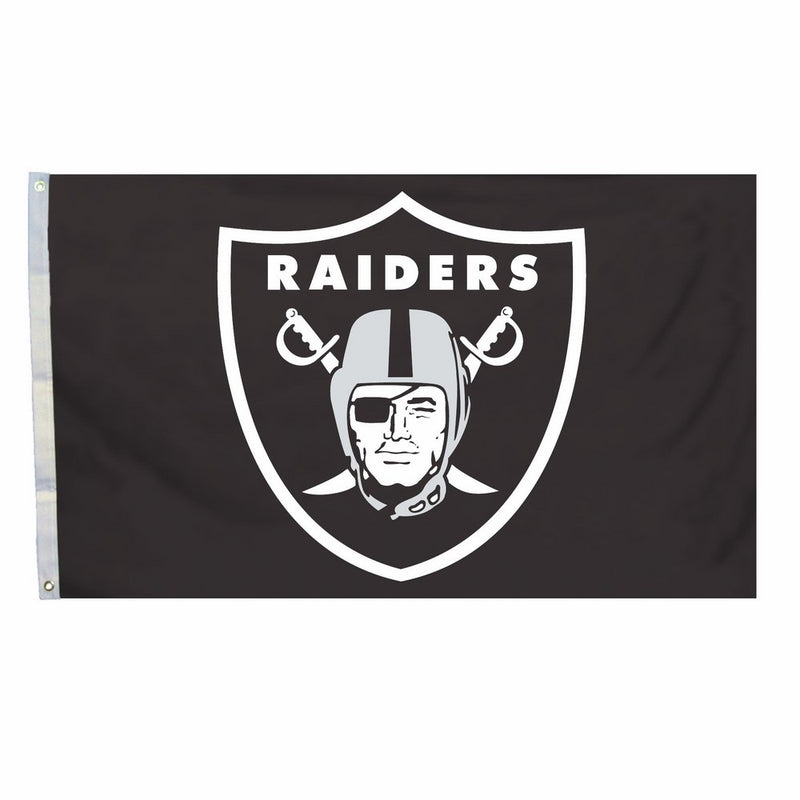 NFL Oakland Raiders Logo Only 3-by-5 Feet Flag with Grommetts