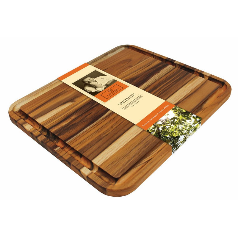 Madeira Mario Batali M-04 Edge Grain Teak Carving Board, Large
