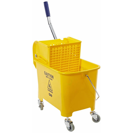 Impact 2Y/2021-2Y Compact Mopping System Combo with 2" Non-Marking Casters, 21 qt Capacity, 17-1/2" Height x 10-1/2" Width x 18" Depth, Yellow