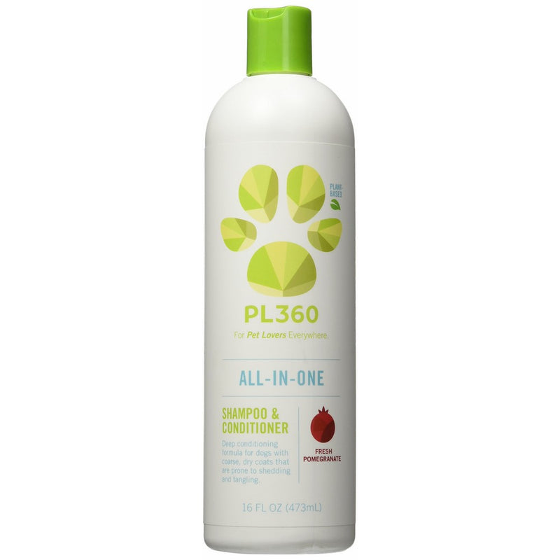 PL360 All-in-One Gel Shampoo & Conditioner, Fresh Pomegranate, 16oz