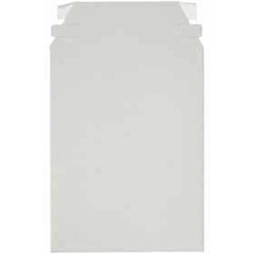Pratt MJ-1 Self-Seal Stay Flat Mailer, White, 6" x 8" (Pack of 100)