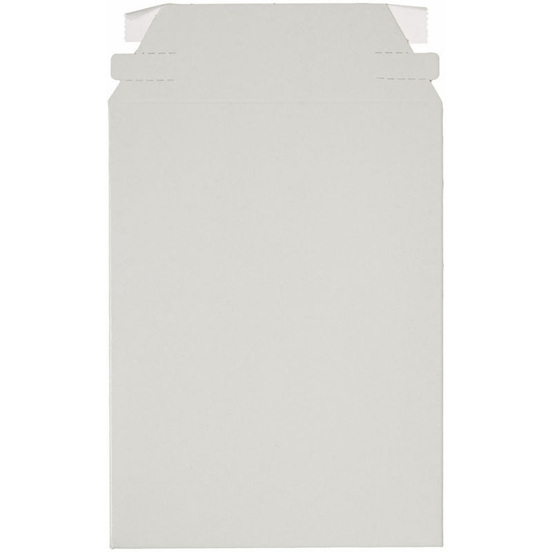 Pratt MJ-1 Self-Seal Stay Flat Mailer, White, 6" x 8" (Pack of 100)