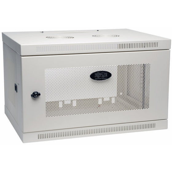 Tripp Lite 6U Wall Mount Rack Enclosure Server Cabinet, 16.5" Deep, Switch-Depth, White (SRW6UW)