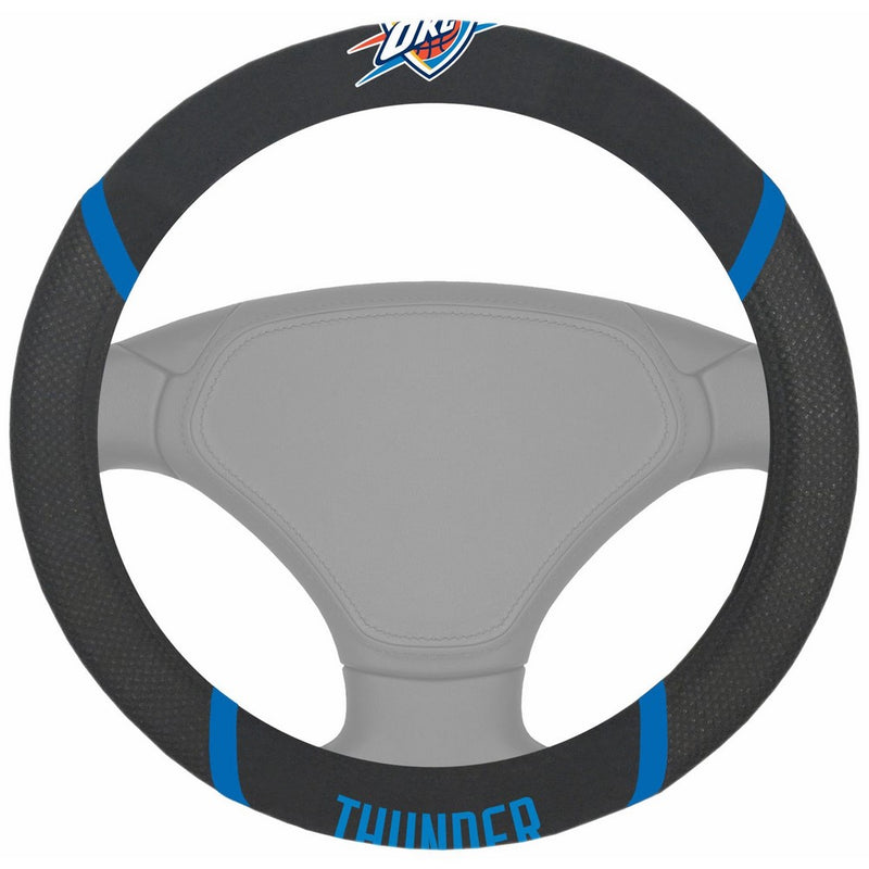 FANMATS 14873 NBA Oklahoma City Thunder Polyester Steering Wheel Cover
