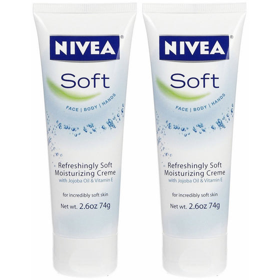 Soft Body Creme, 2.6 oz, 2 pk