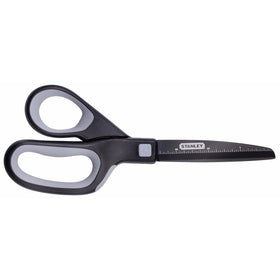 Stanley 8” Piranha Premium Titanium Scissor with a Non-stick Blade and Ergonomic Handle, Gray/Black Scissors (SCI8TINS)