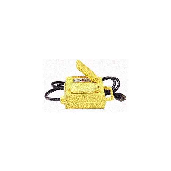 Alert Stamping 4215-6GF 15 Amp Ground Fault Circuit Interrupter with 4 Grounded Outlets