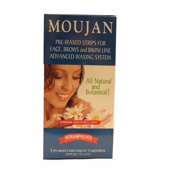 MOUJAN Pre-Waxed Strips for Face