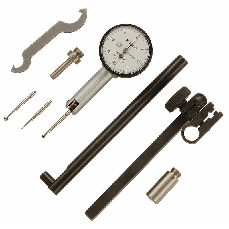Mitutoyo 513-518T, .001" X .040" Pocket Test Indicator Set, 0-20-0