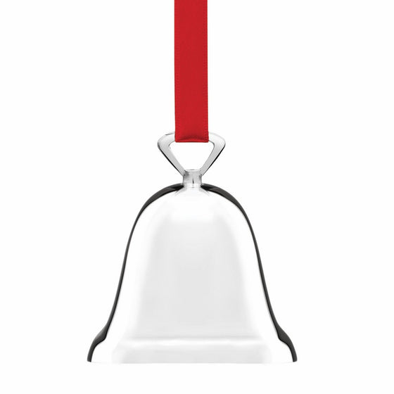 Reed & Barton Plain Silver-Plated Christmas Bell Ornament