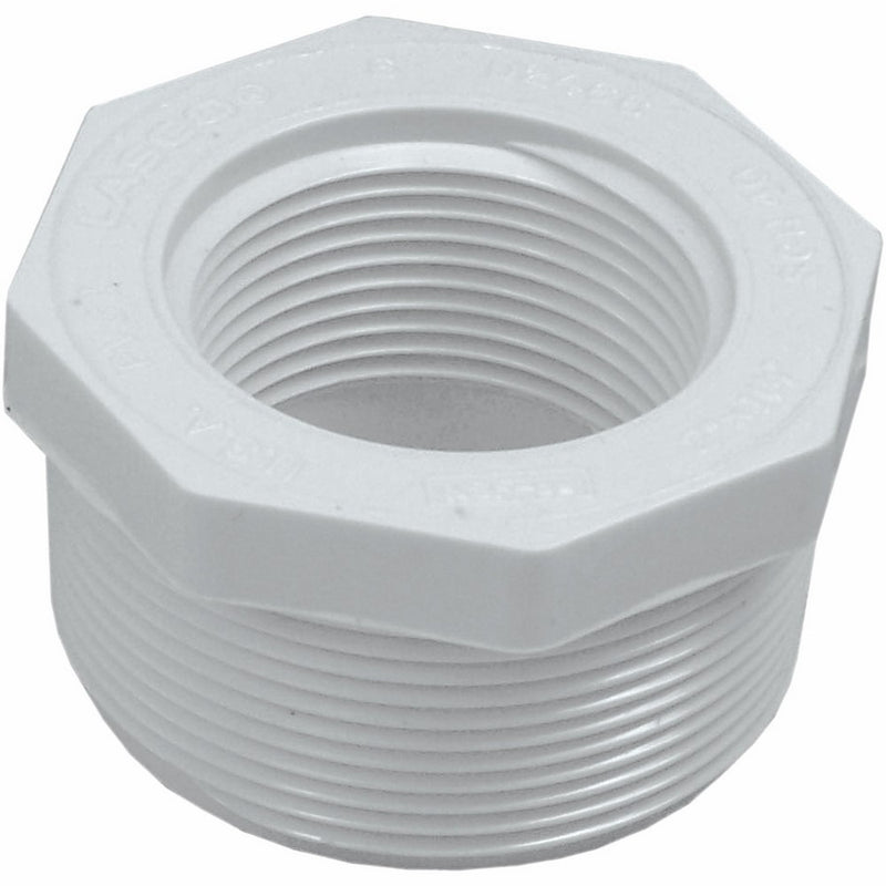 Genova Products 34324 PVC Reducing Bushing, 2" x 1-1/4"