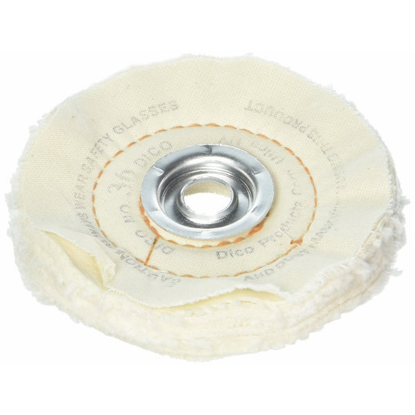 Dico 527-36-4 Cushion Sewn 4-Inch Diameter 1/2-Inch Thick Buffing Wheel