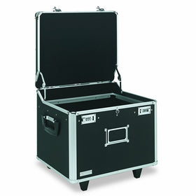 Vaultz VZ01270 Locking Mobile File Chest, Letter/Legal, 15 1/4 x 12 1/4 x 11 1/2, Black