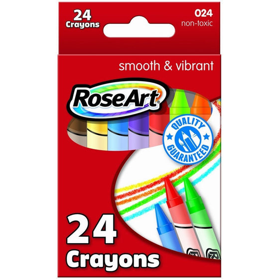 RoseArt 24-Color Crayons, Packaging May Vary (DFB75)