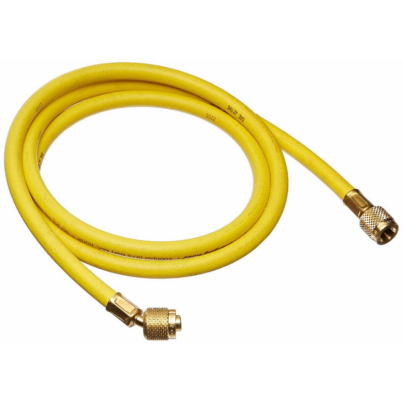 Yellow Jacket 21060 Plus II Hose Standard 1/4" Flare Fittings, 60", Yellow