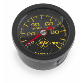 Bikers Choice Oil Pressure Gauge 0-100 PSI Black SS for Harley