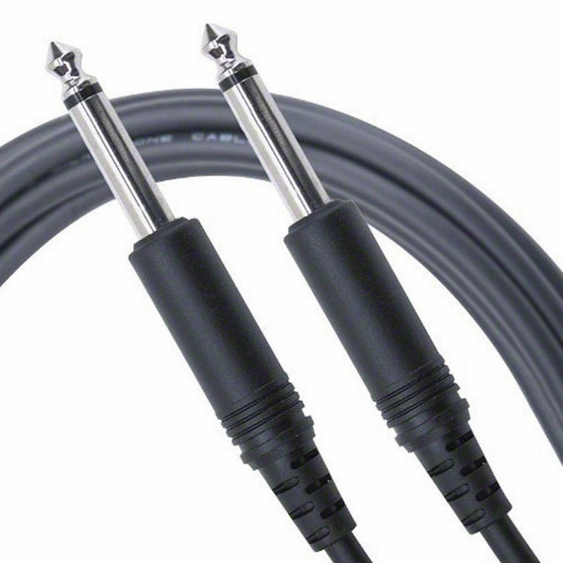 Mogami PURE PATCH PP-01 Professional Audio Cable, Unbalanced 1/4" TS Male Plugs, Nickel Contacts, Straight Connectors, 1 Foot