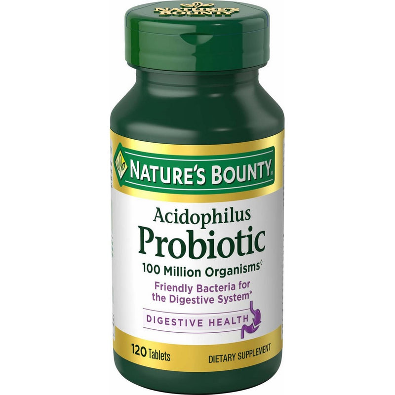 Nature's Bounty Probiotic Acidophilus Tablets, 120 Count