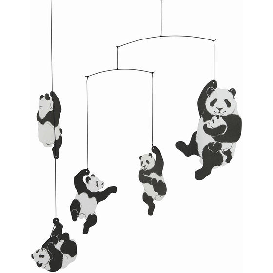 Flensted Mobiles Panda Hanging Nursery Mobile - 20 Inches Cardboard
