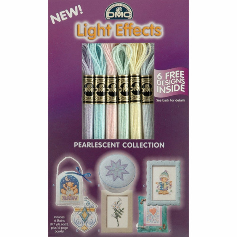 DMC Light Effects Metallic Floss Packs-Pearlescent