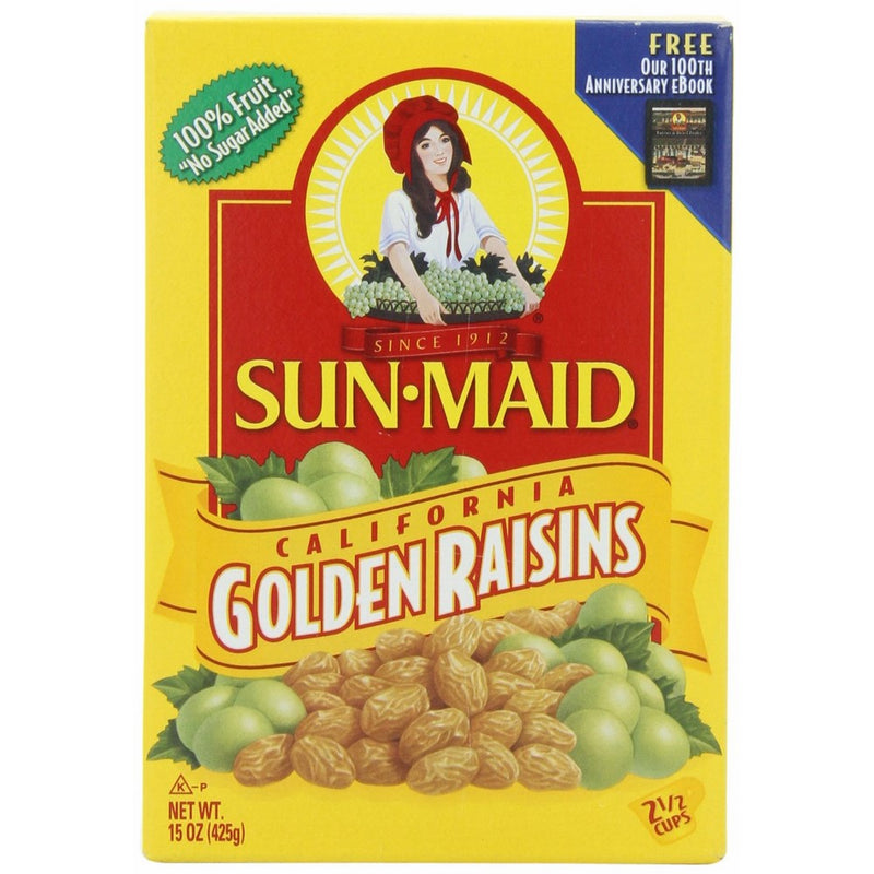Sun Maid California Golden Raisins, 15-Ounce Boxes (Pack of 6)
