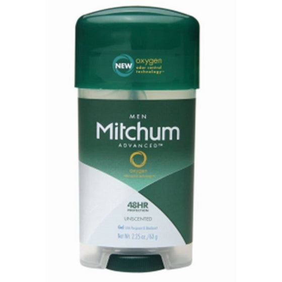 Mitchum Anti-Perspirant and Deodorant, Power Gel, Unscented, 2.25 Ounce (Pack of 6)