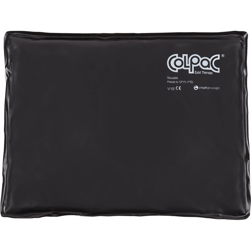 Chattanooga ColPac Reusable Gel Ice Pack Cold Therapy for Knee, Arm, Elbow, Shoulder, Back for Aches, Swelling, Bruises, Sprains, Inflammation (10"x13.5") - Black