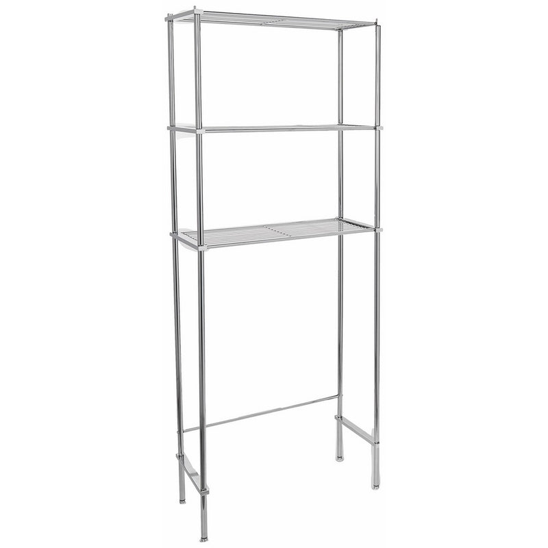 Organize It All 3 Tier Chrome Space Saver Bathroom Organizer