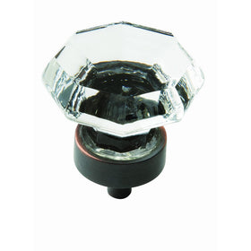 Amerock BP55268-CORB Traditional Classics 1-Inch Diameter Knob, Crystal Oil-Rubbed Bronze