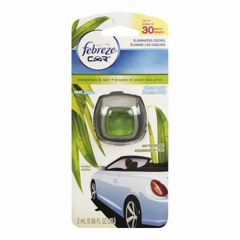Febreze Car Vent Air Freshener, Meadows and Rain, 0.06 Ounce
