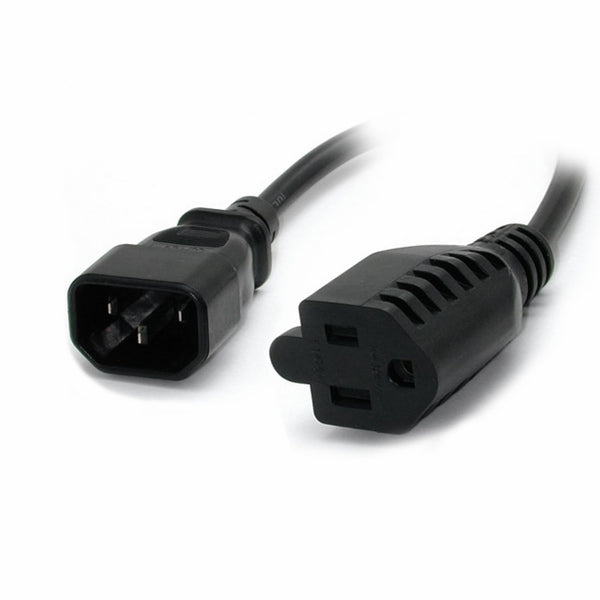 StarTech.com PAC1002 2-Feet Computer Power Cord - IEC 320 EN 60320 C14 to NEMA 5-15R