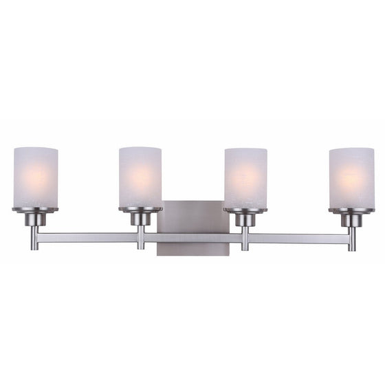 Canarm IVL408A04BN Lyndi 4-Light Bath Vanity, Brushed Nickel